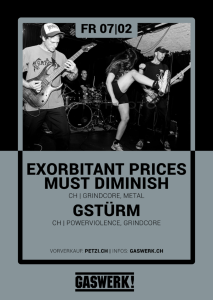 Exorbitant Prices Must Diminish (CH) // Trëmøre (DE) // gstürm (CH)